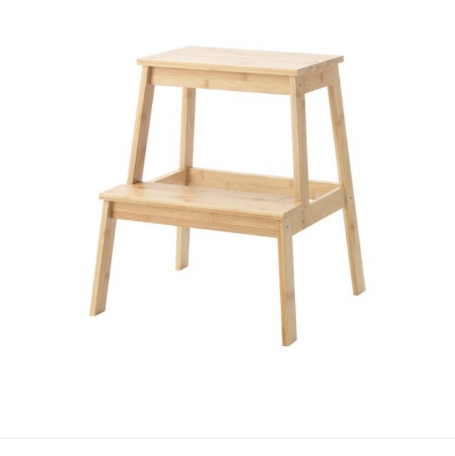 Ikea Tenhult Wooden Step Stool Kitchen Home Bar Shop For Sale