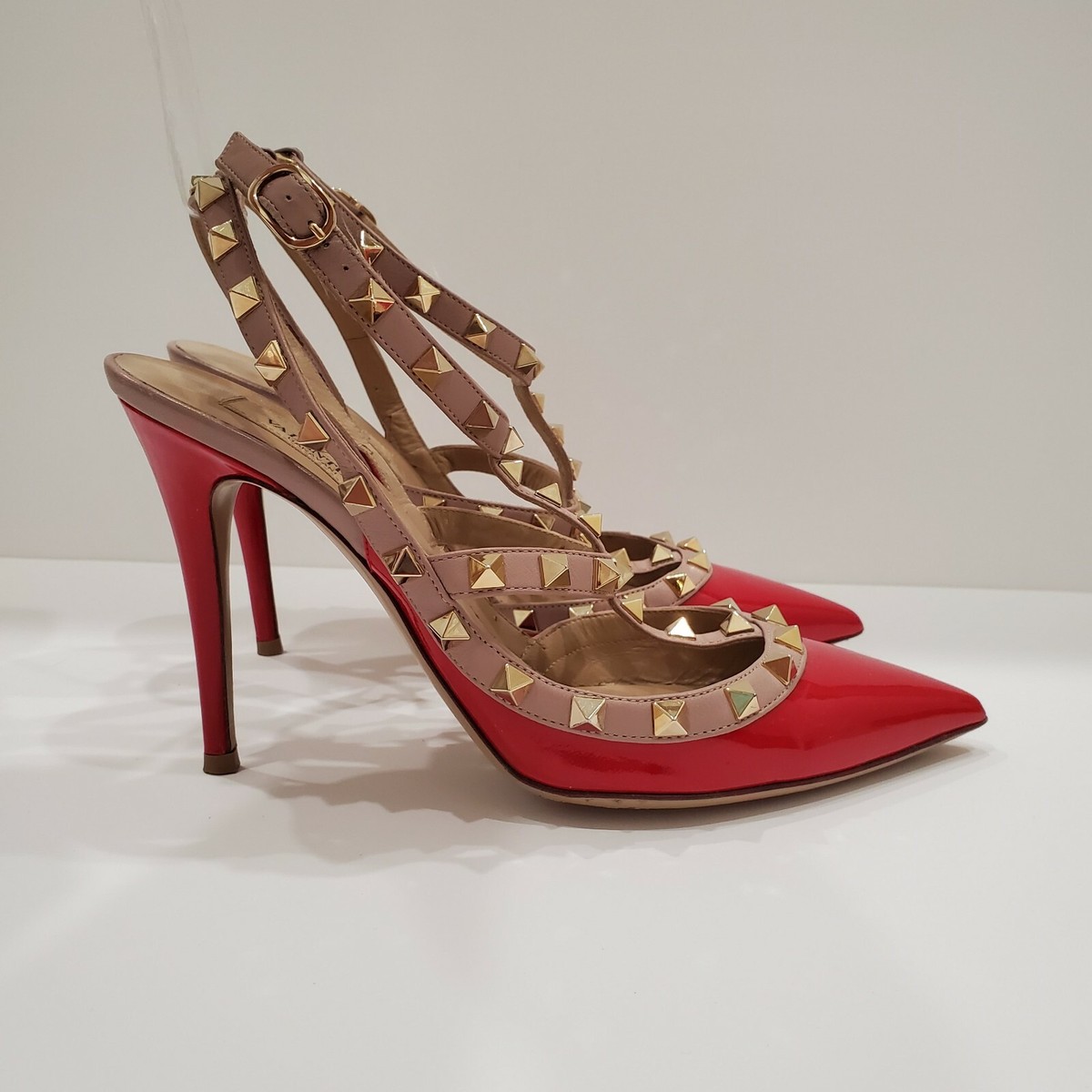 100% AUTHENTIC VALENTINO GARAVANI ANKLE STRAP RED LEATHER 100% AUTHENTIC VALENTINO GARAVANI ANKLE STRAP RED LEATHER