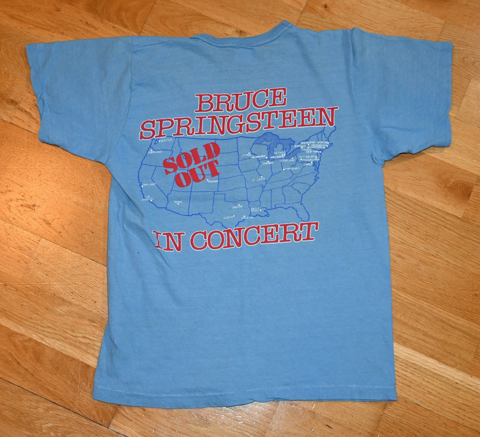 *1980 BRUCE SPRINGSTEEN* vtg rock concert tour tee sh… Gem
