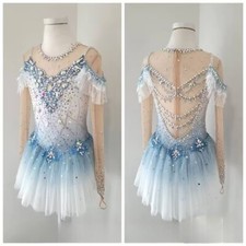 ice figure skating competition dress Gymnastics costume dance Dress dyeing