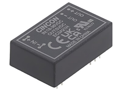 EC3A21H Wandler: DC/DC 3W UEing: 18-36V UAusg: 5VDC IAusg: 600mA DIP24 CINCON