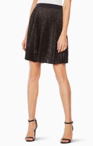 NUEVA FALDA PLISADA BCBGMAXAZRIA NEGRA RYANNE IYH3G382/S637A TALLA S - Imagen 1 de 4