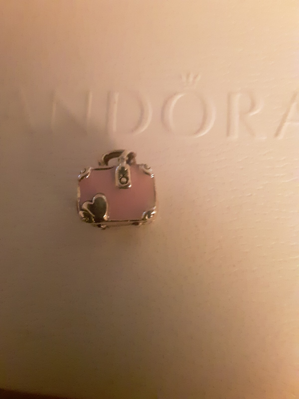 Pandora Pink Travel Bag Charm eBay