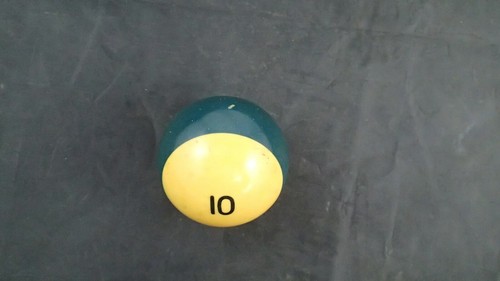 Vintage Used Replacement Pool Billiards #10 Ball Standard Size 2 1/4" - Picture 2 of 2
