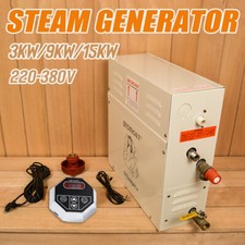 3/9/15KW Sauna Steam Shower Generator Steam Shower w/Control Panel Commercial