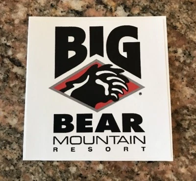 Big Bear Mountain Sticker - Ski Resort Snowboard Snow Mountain Sports
