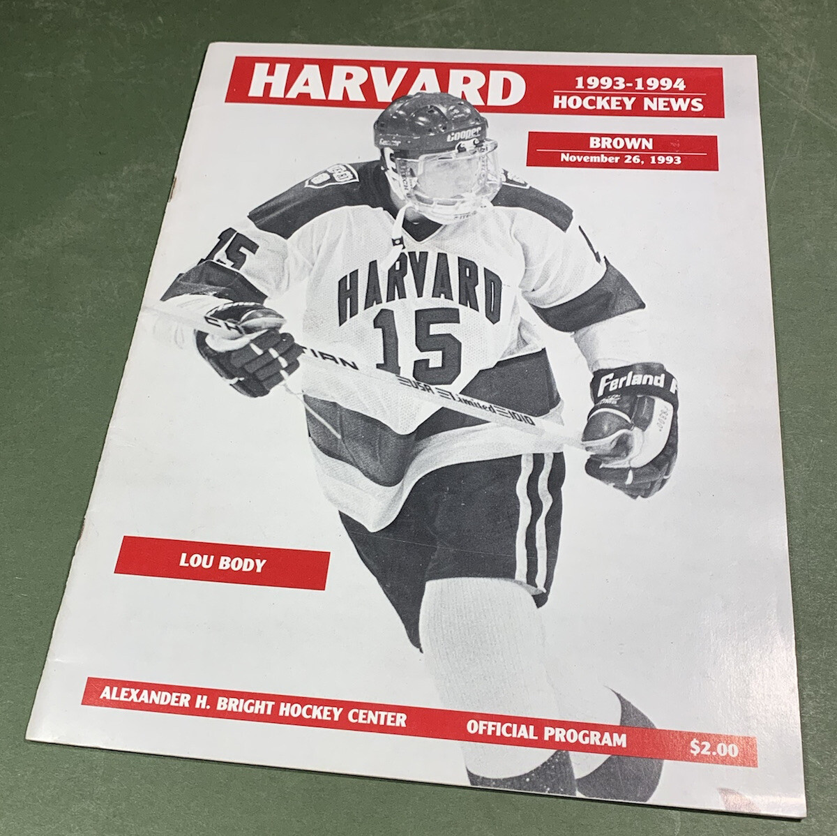 Harvard 1993-1994 Official Sports Program Ice Hockey News | eBay