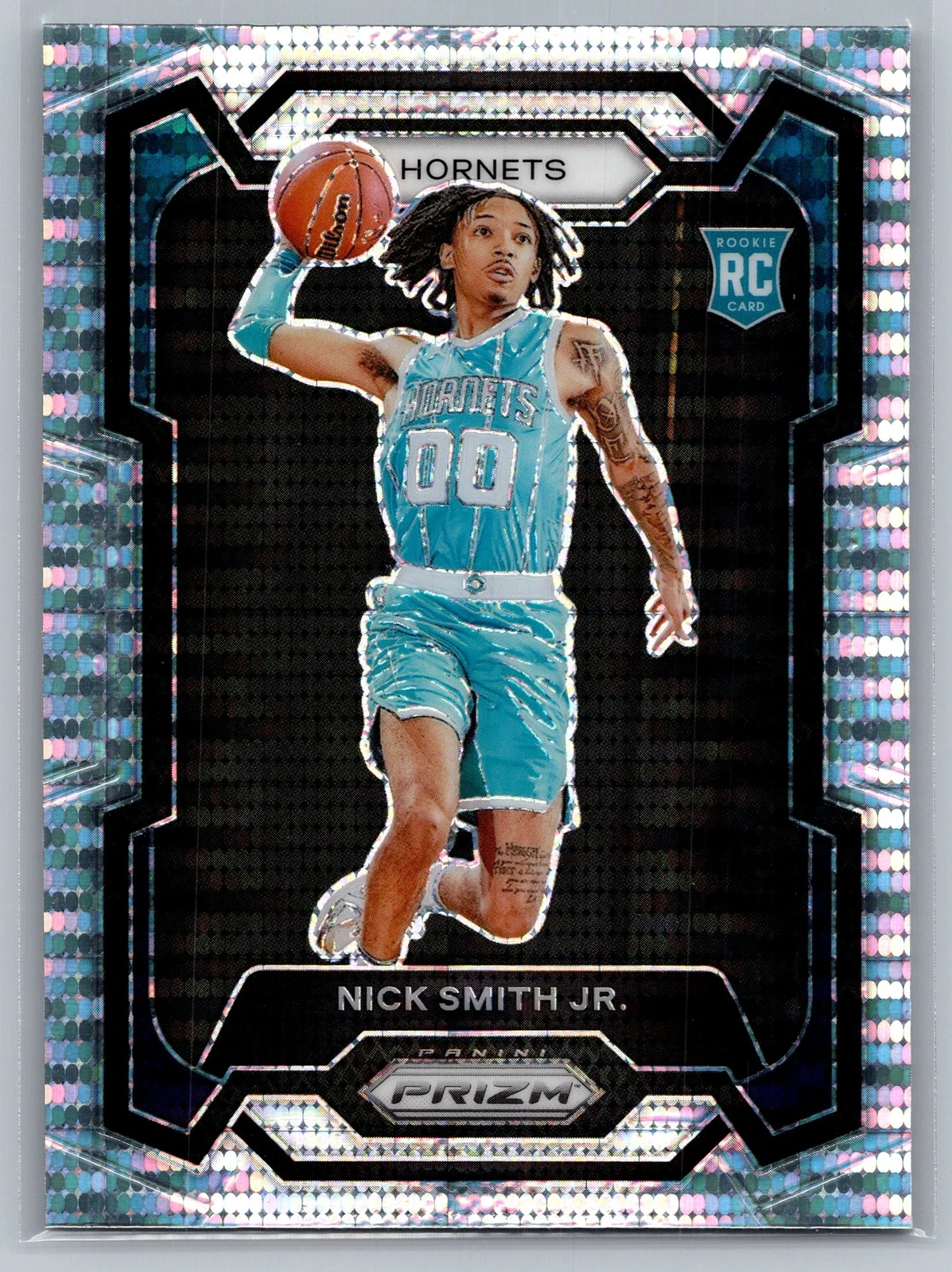 2023-24 Panini Prizm #135 Nick Smith Jr. Prizms Pulsar RC Charlotte Hornets