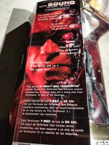 McFarlane Toys 2003 12" Terminator 3 T-850 Action Figure *NEW* - Picture 5 of 6