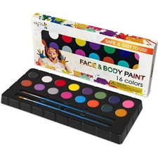 Maydear Oil Based Face Painting Kit, 16 Colors Professional Face Paint Palette