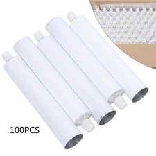 100pcs Environmentally Travel Tube Aluminum Empty Unsealing Toothpaste Tubes