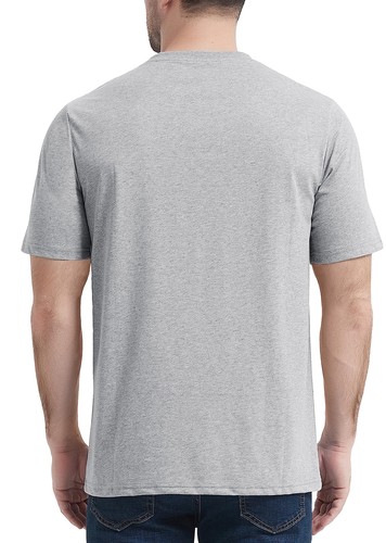 T-shirt uomo cotone manica corta estate attiva abbigliamento sportivo girocollo top - Foto 140 di 187