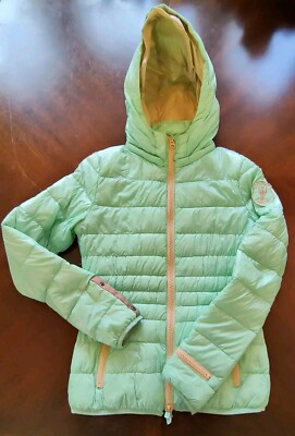 Eleven Elfs Fairydae Coat Womens Size Medium Hooded Down Puffer Duck Down