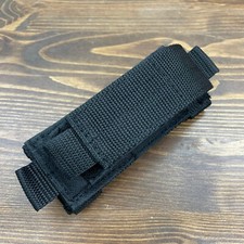 Funda de cinturón de cuchillo plegable Carry All SH1080 negra de nailon 4,5′′ apta para MOLLE