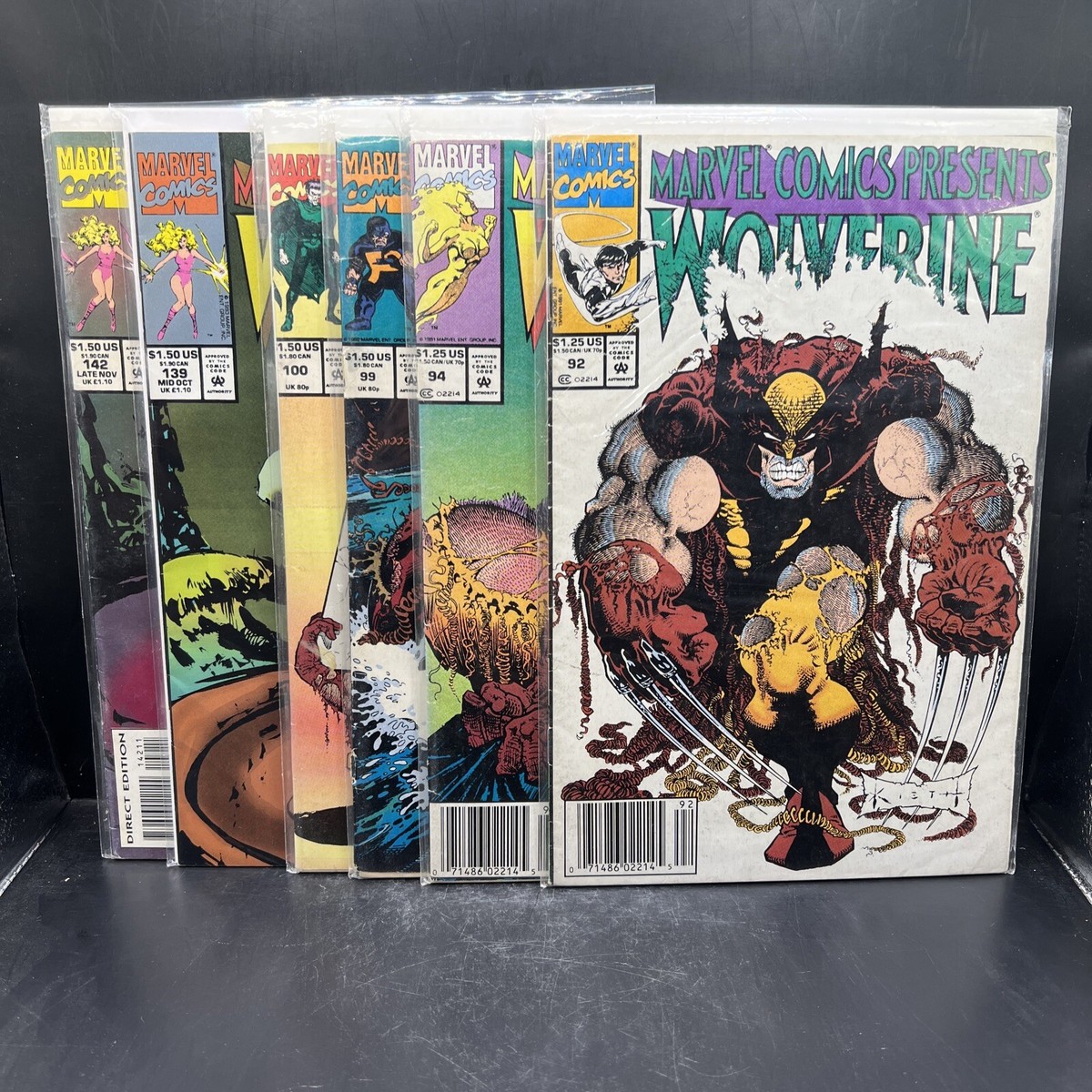 Marvel Presents Wolverine 6 Issue Lot Issue #'s 92 94 99 100 139