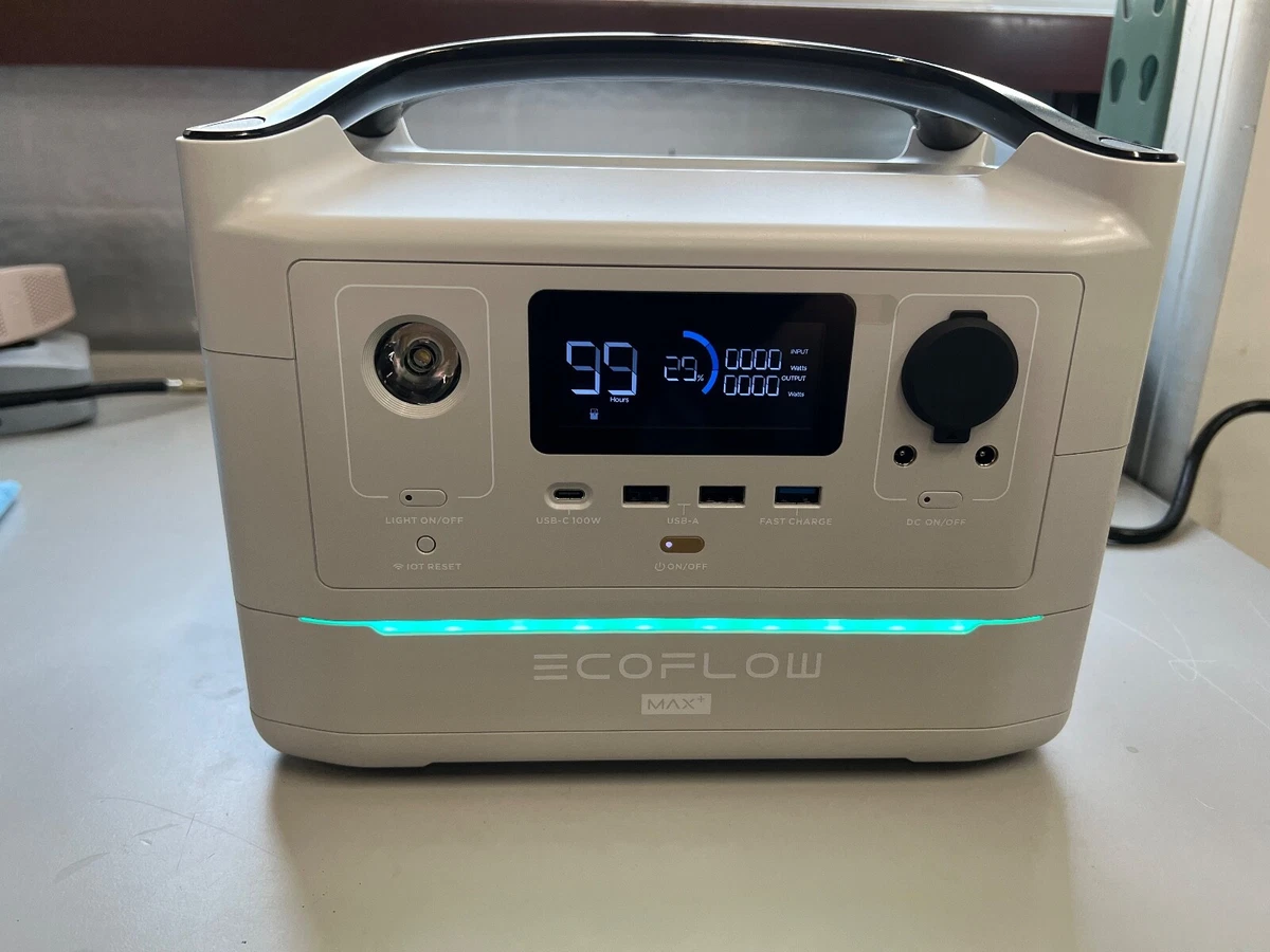 ECOFLOW RIVER MAX PLUS (EFR403) 720Wh PORTABLE POWER SUPPLY STATION GENERATOR