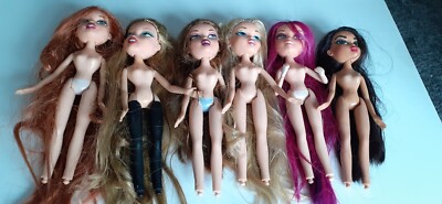 Bratz Dolls Bundle- Rerooted, Repainted, Suitable for One of a Kind Projects 