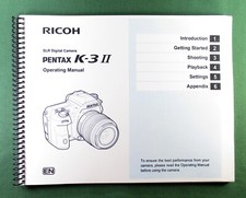 Pentax K-3 II Operating Manual: 120 Pages  Protective Covers 