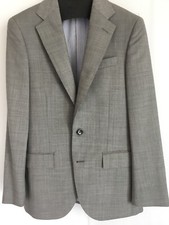 J.Crew NWT Ludlow suit jacket in grey stretch Italian worsted wool Size 34/S