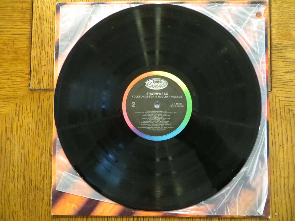 Shadowfax - Folksongs For A Nuclear Village 1988 Capitol C1-46924 Vinyl EX/VG!!! Foto 4 de 4