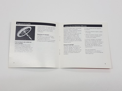 Galaga '90 *FRENCH* Canada Authentic Original TurboGrafx-16 NEC Manual Only - Picture 7 of 10