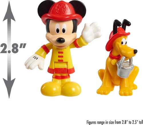 Disney S Mickey Mouse Mickey S Fire Engine, Figure And Vehicle Playset, Lights 3 - Picture 6 of 8