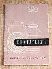 ZEISS CONTAFLEX I INSTRUCTION BOOK, 1256-7/202246