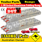 1360KG 2X 2.3M Superior Folding Loading Ramps Motorcycle Trailer ATV Quad Mower 