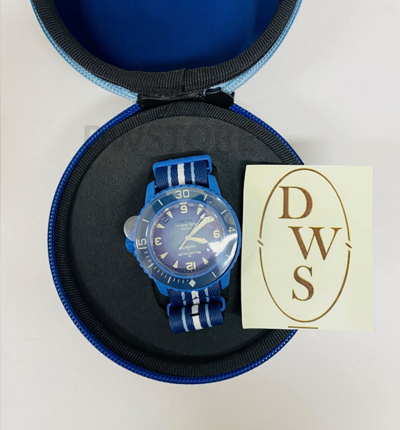 Blancpain x Swatch Scuba Fifty Fathoms Atlantic Ocean Blue Blancpain x Swatch Scuba Fifty Fathoms Atlantic Ocean Blue