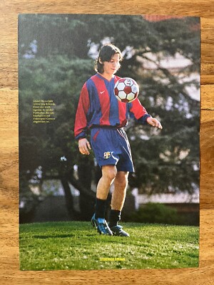 Poster LIONEL MESSI ALS ROOKIE FC BARCELONA 20 x 28 cm PSG PARIS ARGENTINIEN