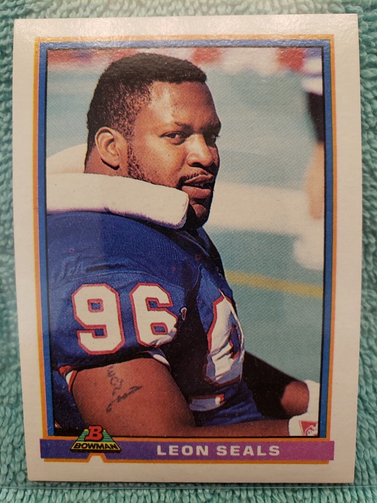 1991 BOWMAN LEON SEALS #34 BUFFALO BILLS 