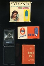 Vintage AGFA ISI K with Box 2 Boxes 14 Vacublitz Flashbulbs New Sylvania Osram