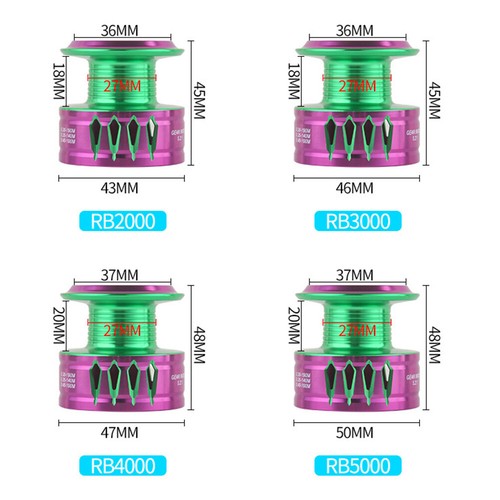 Carrete giratorio carrete de pesca de arrastre máximo 10 kg relación 5,2:1 carrete de metal ligero - Imagen 8 de 24