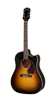 Epiphone Inspired by Gibson J-45 EC Aged Vintage Sunburst Gloss
