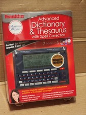 FRANKLIN MERRIAM-WEBSTER ADVANCED ELECTRONIC DICTIONARY THESAURUS  MWD-1500 NEW