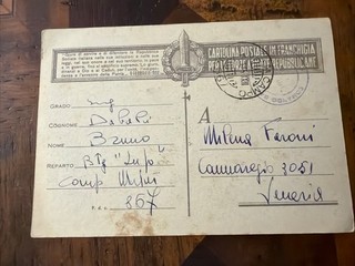 Cartolina Militare Rsi R.s.i. Repubblica Sociale Italiana Battaglione Lupo X Mas