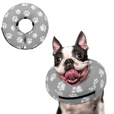 Supet Inflatable Dog Cone Collar Alternative After Surgery Doggie Neck Donut ...