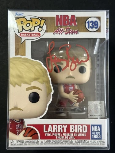 Larry Bird HOF Celtics Signed NBA All-Star Funko Pop #139 AUTO BAS Beckett
