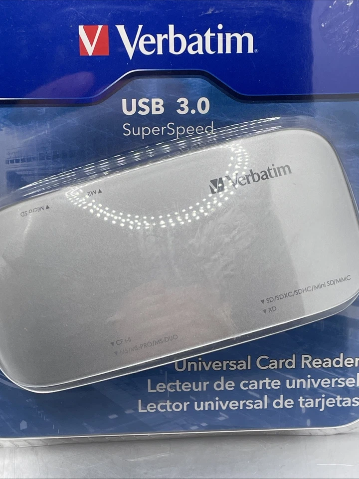 Verbatim 97706 USB 3.0 ( USB 2.0 Compatible) Universal Memory Card Reader - Image 2 of 3
