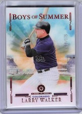 2025 Panini Boys of Summer - Red #3 - Larry Walker SN 38/175 - Colorado Rockies