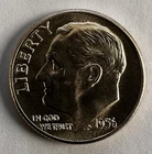 1956 D UNCIRCULATED ROOSEVELT DIME 90% SILVER COIN