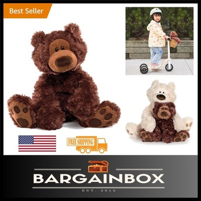 Soft & Huggable Philbin Teddy Bear - 12  Chocolate Brown for Imaginary Play