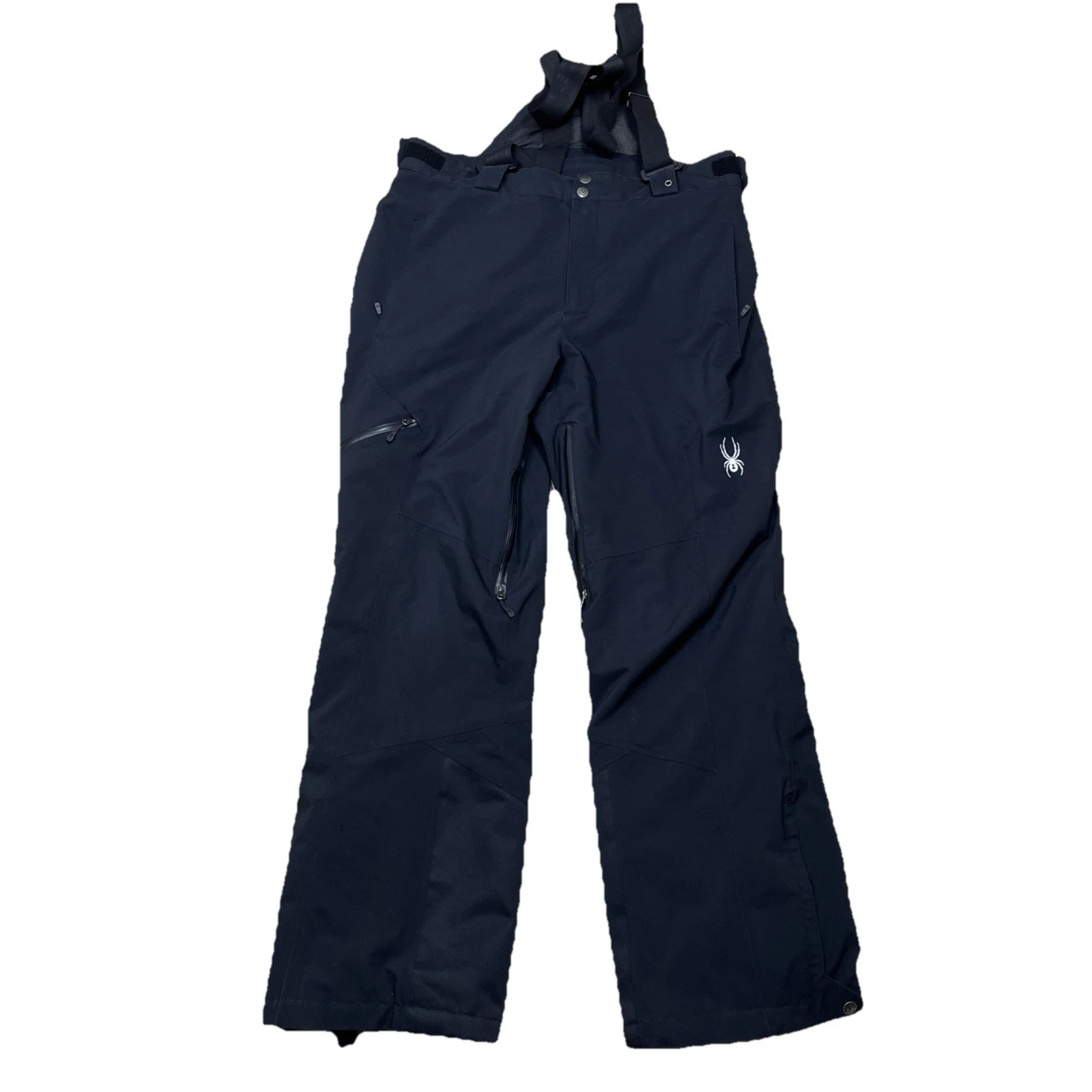 Spyder Dare Tailored Pants Men's Large 52 Regular Snow Bib 783367 Black Ski
