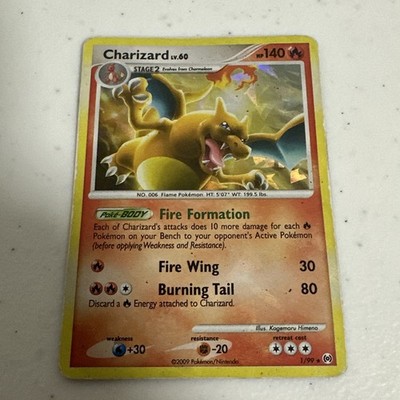 Pokémon TCG Charizard Lv60. Platinum Arceus 1/99 Cracked Ice Holo