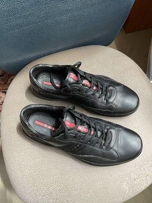 Prada Herrenschuhe Schwarz Sportlich Gr.6 Sehr Guter Gebrauchter Zustand