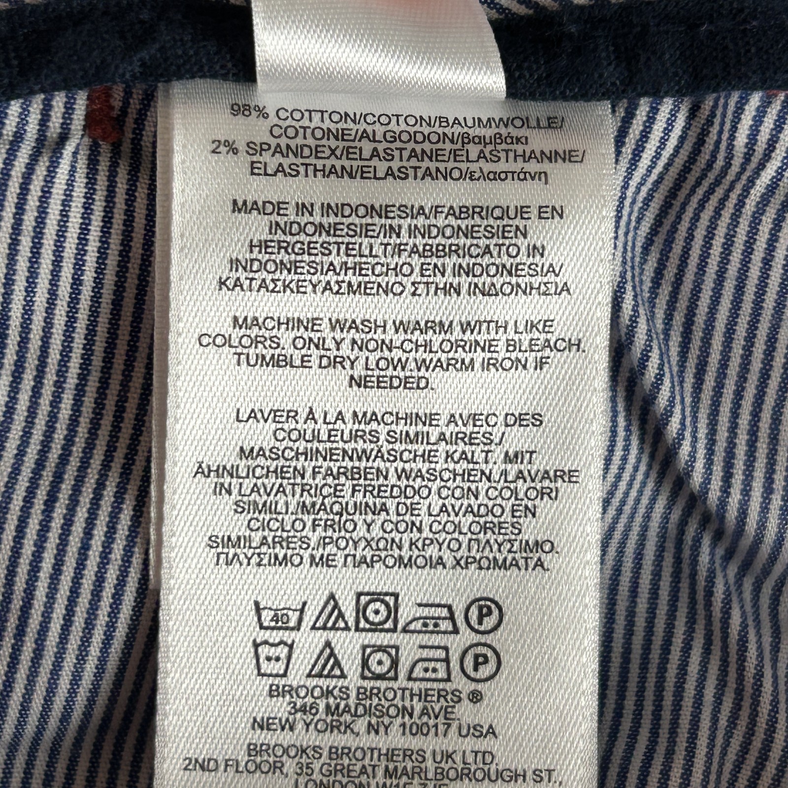 Brooks Brothers Shorts Mens 36 Red Chino Flat Front Casual Stretch Cotton Summer thumbnail 9