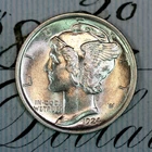 * 1924-P * SUPERB+ GEM BU MS MERCURY SILVER DIME * FROM ORIGINAL COLLECTION