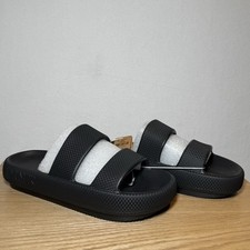 Victoria's Secret PINK Double Strap Pillow Slides Slippers Black Size S. 6