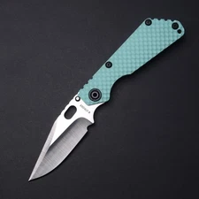 Strider Knives SnG DGG Bowie - Tactiblue G10 & Antique Ti / MagnaCut Blade