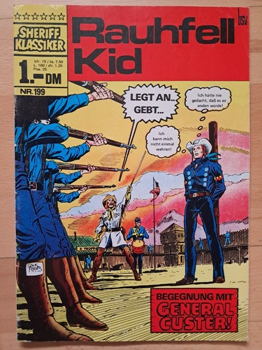 Sheriff Classic No.199 Rough Skin Kid - Excellent Z1 Original BSV Western Comic Book